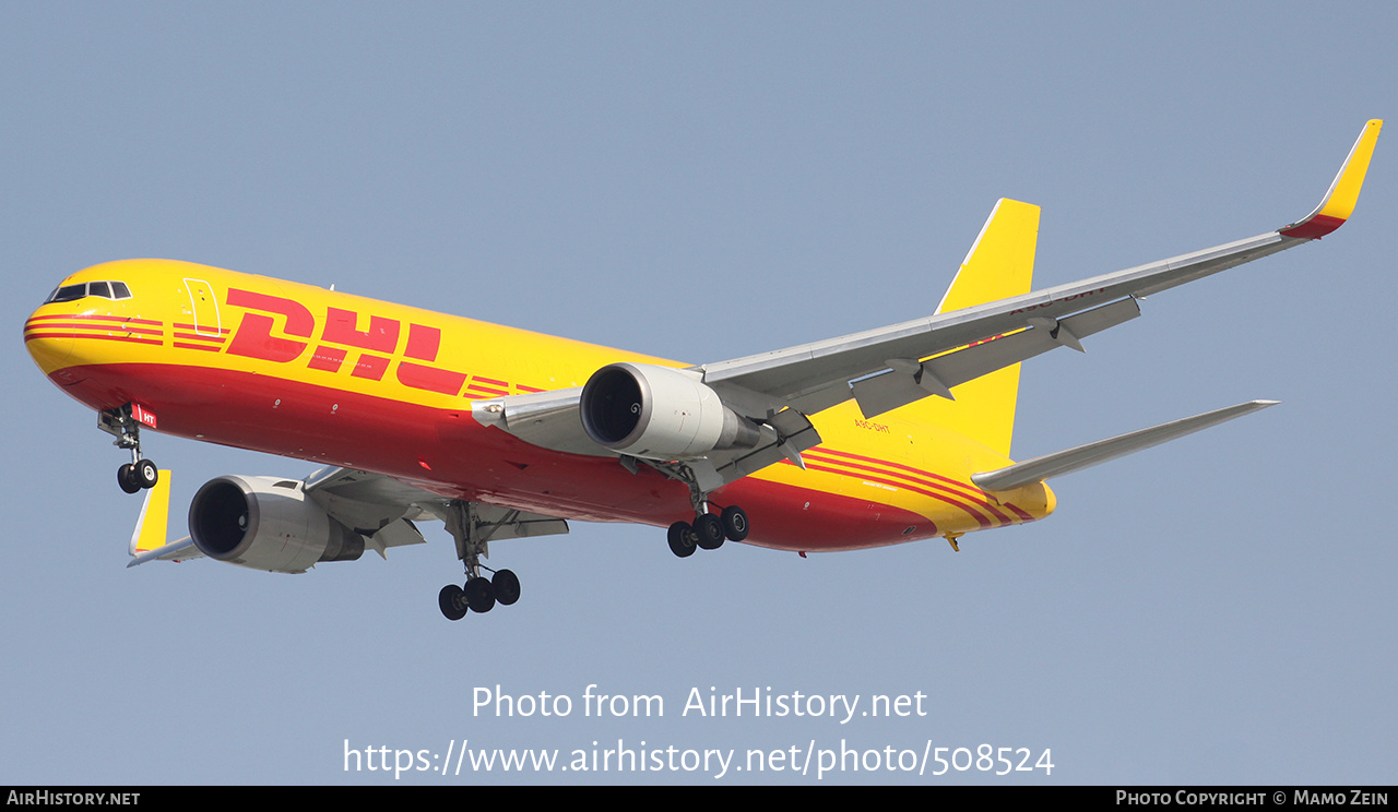 Aircraft Photo of A9C-DHT | Boeing 767-323/ER(BDSF) | DHL International | AirHistory.net #508524