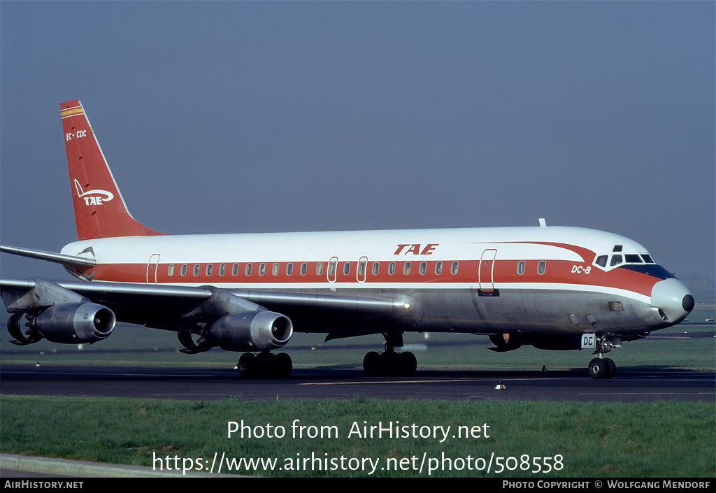 Aircraft Photo of EC-CDC | Douglas DC-8-33 | TAE - Trabajos Aéreos y Enlaces | AirHistory.net #508558