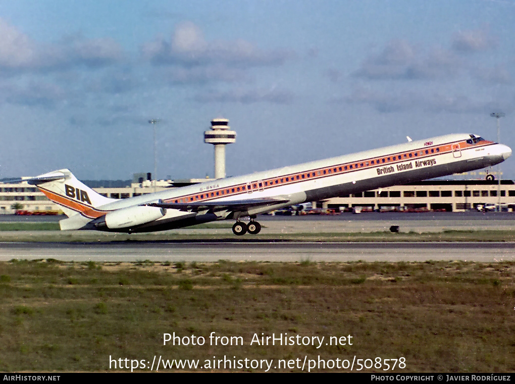 Aircraft Photo of G-BNSA | McDonnell Douglas MD-83 (DC-9-83) | British Island Airways - BIA | AirHistory.net #508578