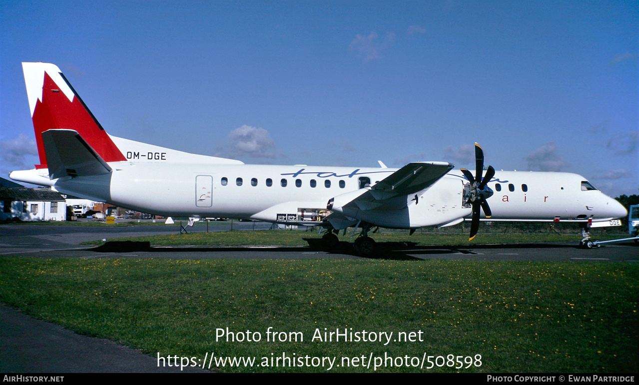 Aircraft Photo of OM-DGE | Saab 2000 | Tatra Air | AirHistory.net #508598