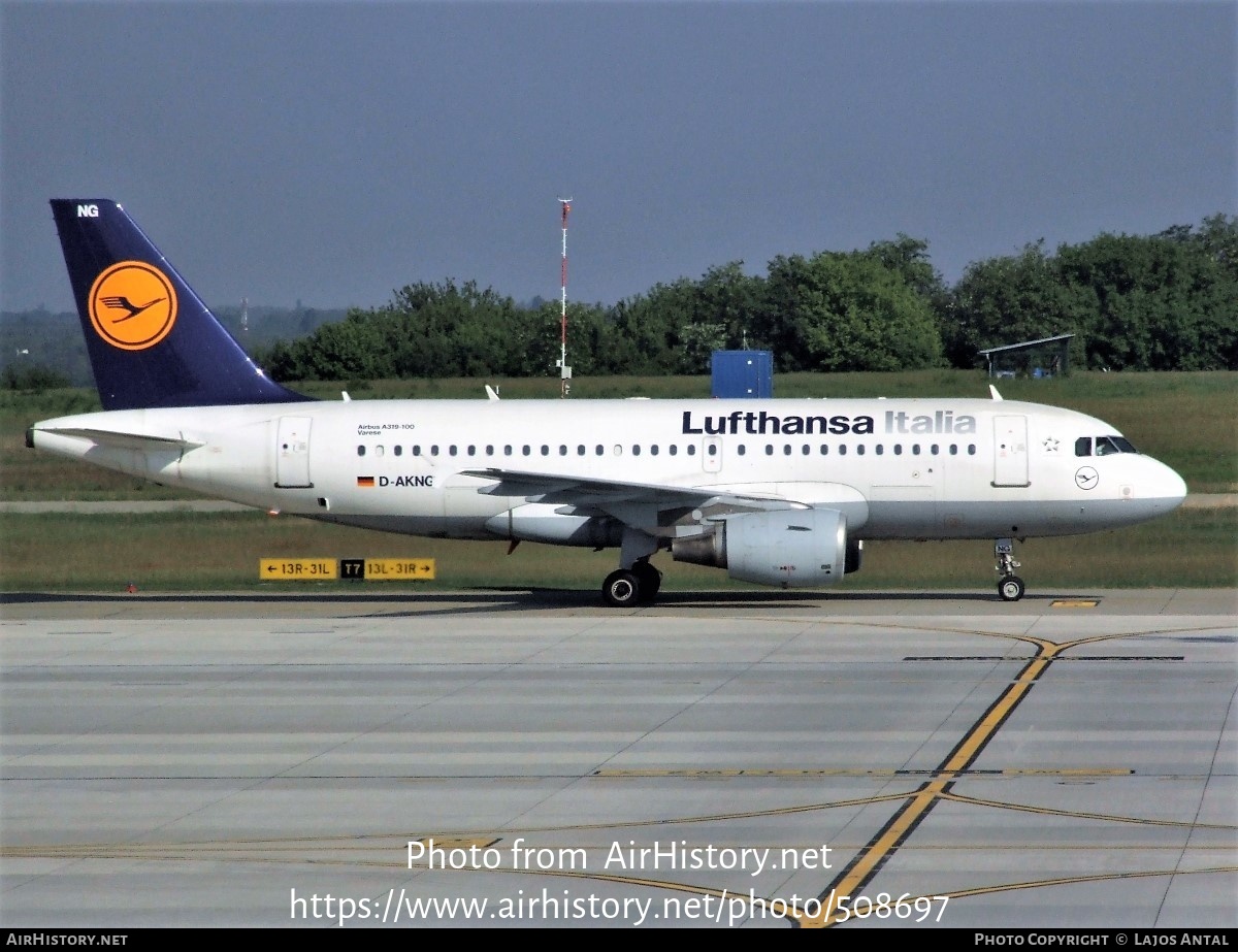 Aircraft Photo of D-AKNG | Airbus A319-112 | Lufthansa Italia | AirHistory.net #508697