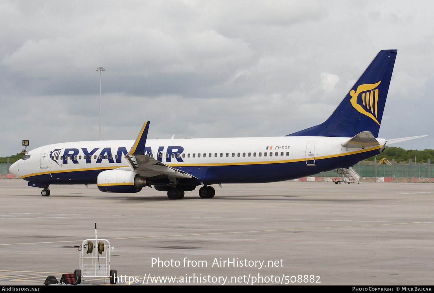 Aircraft Photo of EI-DCX | Boeing 737-8AS | Ryanair | AirHistory.net #508882