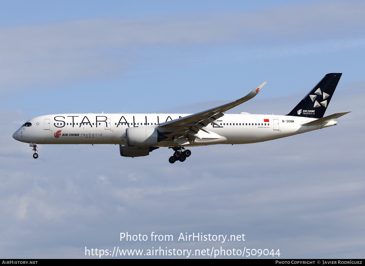 Aircraft Photo of B-308M | Airbus A350-941 | Air China | AirHistory.net #509044