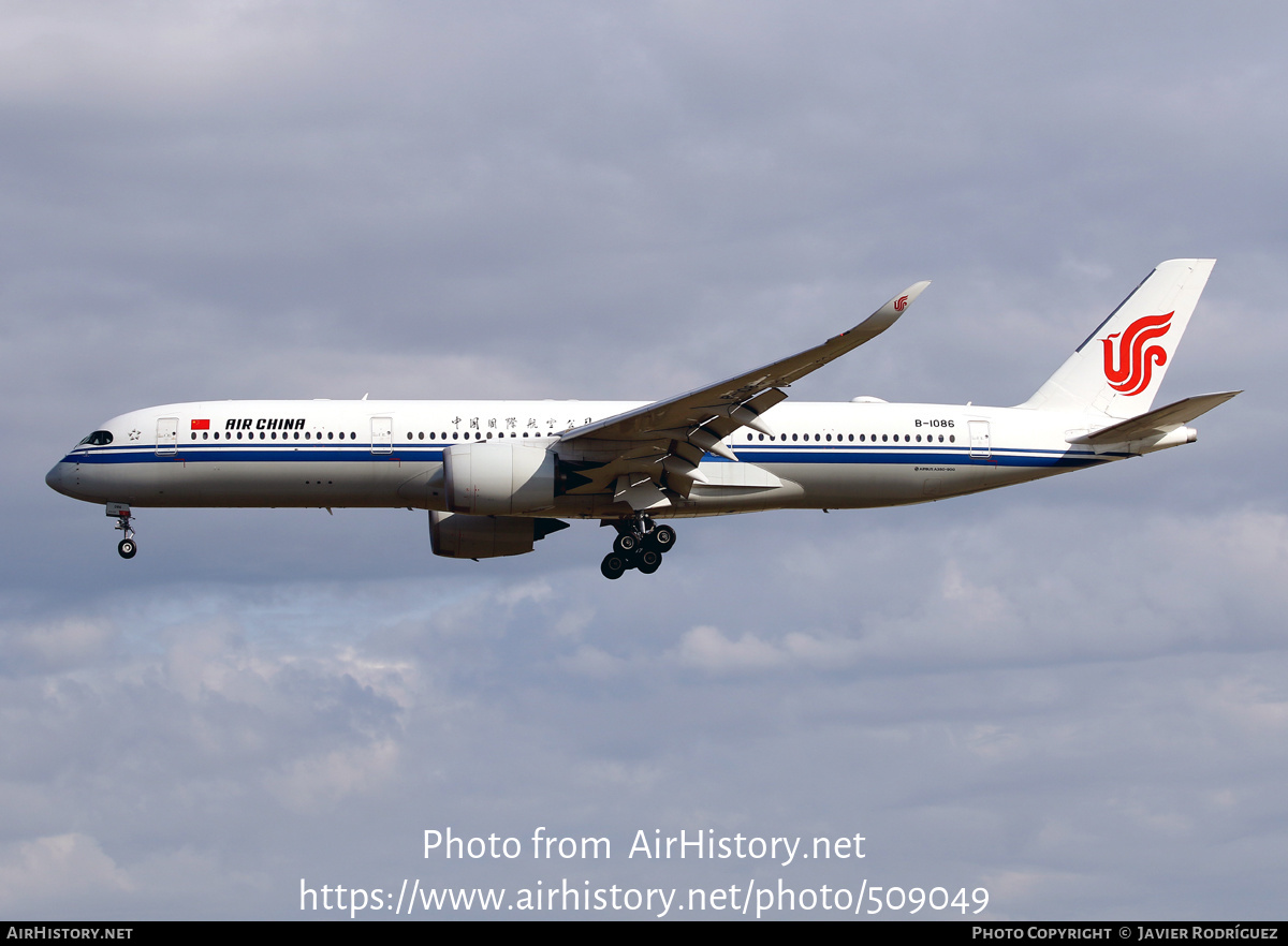 Aircraft Photo of B-1086 | Airbus A350-941 | Air China | AirHistory.net #509049