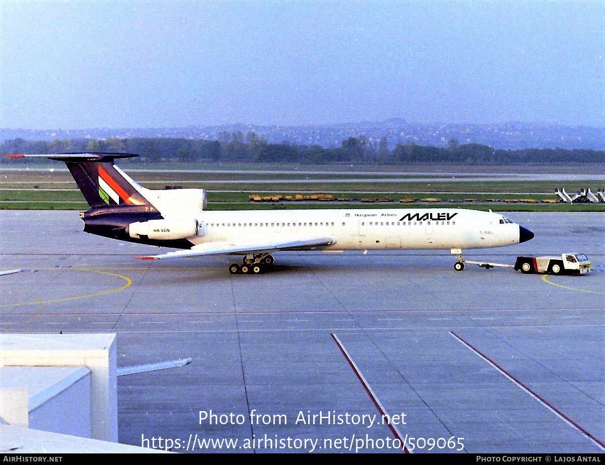 Aircraft Photo of HA-LCN | Tupolev Tu-154B-2 | Malév - Hungarian Airlines | AirHistory.net #509065