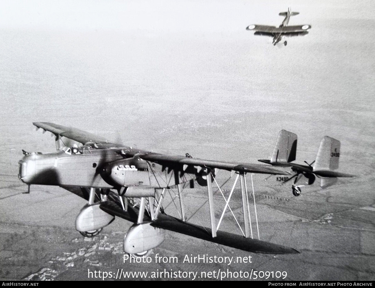 Aircraft Photo of K3490 | Handley Page HP-50 Heyford I | UK - Air Force | AirHistory.net #509109