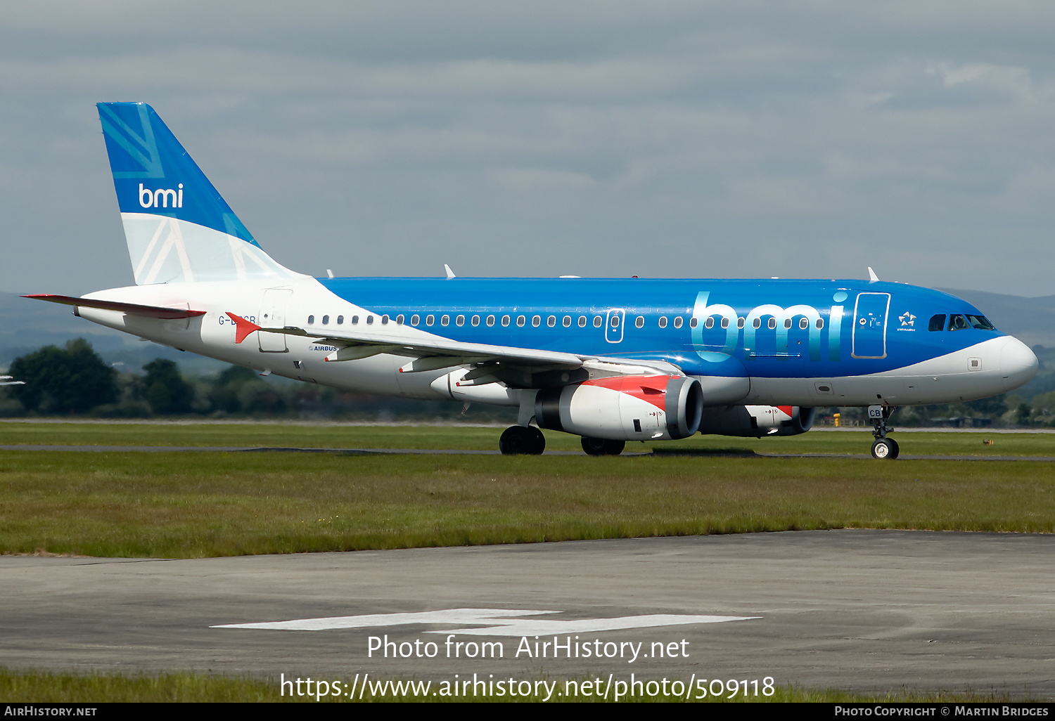 Aircraft Photo of G-DBCB | Airbus A319-131 | BMI - British Midland International | AirHistory.net #509118