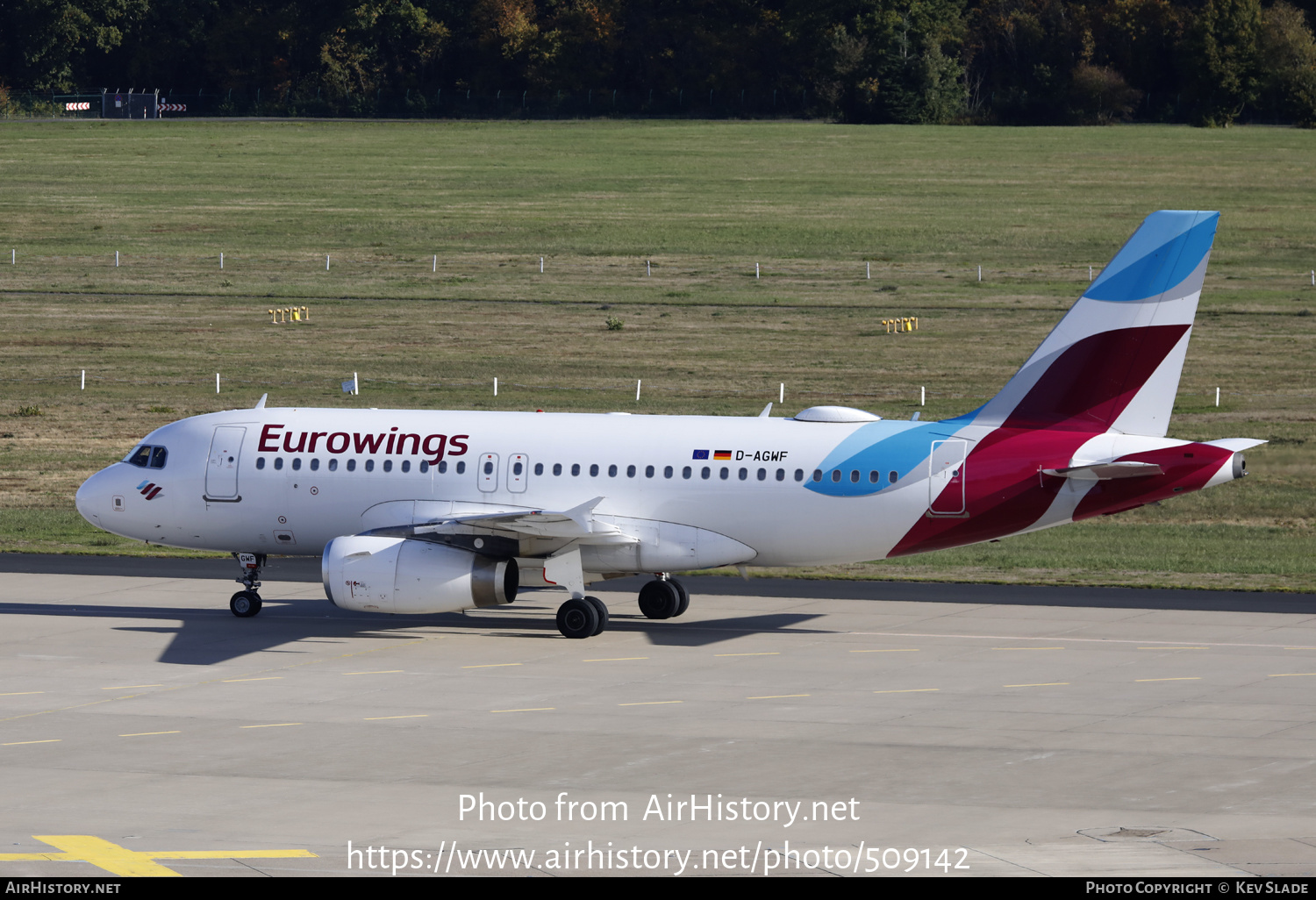 Aircraft Photo of D-AGWF | Airbus A319-132 | Eurowings | AirHistory.net #509142