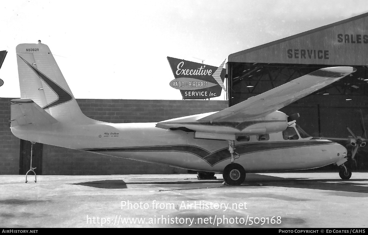 Aircraft Photo of N9362R | Aero Commander 500A Commander | Alley Brothers | AirHistory.net #509168