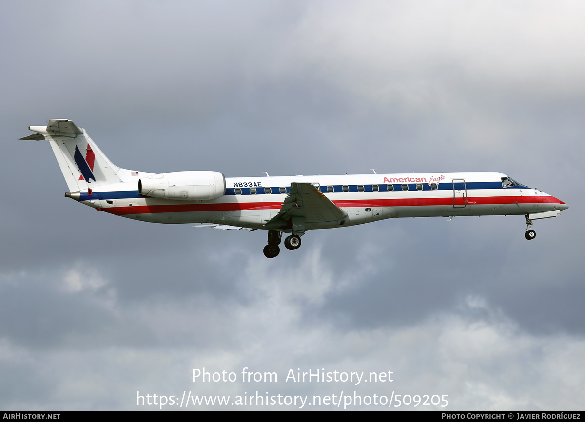 Aircraft Photo of N833AE | Embraer ERJ-140LR (EMB-135KL) | American Eagle | AirHistory.net #509205