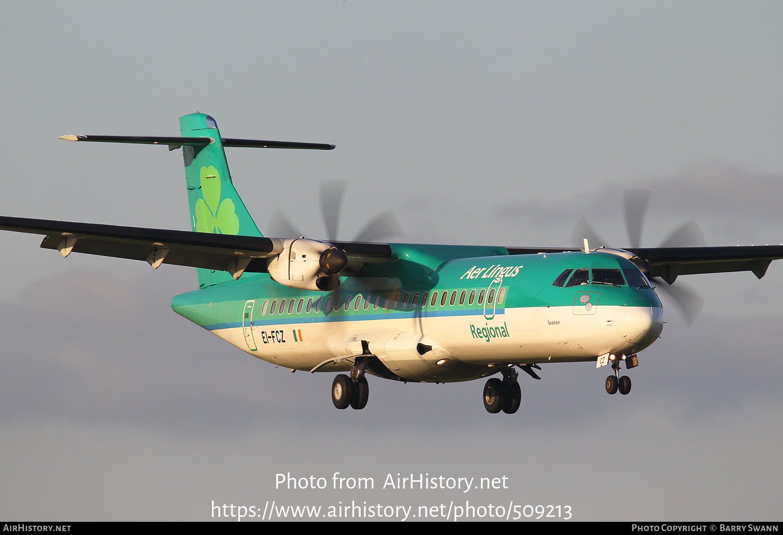 Aircraft Photo of EI-FCZ | ATR ATR-72-600 (ATR-72-212A) | Aer Lingus Regional | AirHistory.net #509213