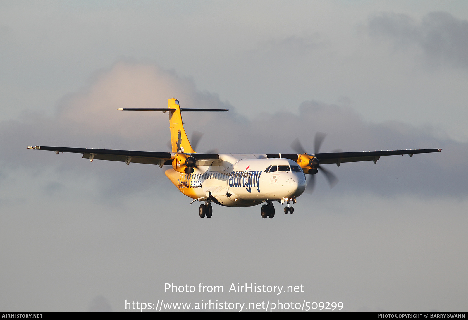 Aircraft Photo of G-COBO | ATR ATR-72-500 (ATR-72-212A) | Aurigny Air Services | AirHistory.net #509299