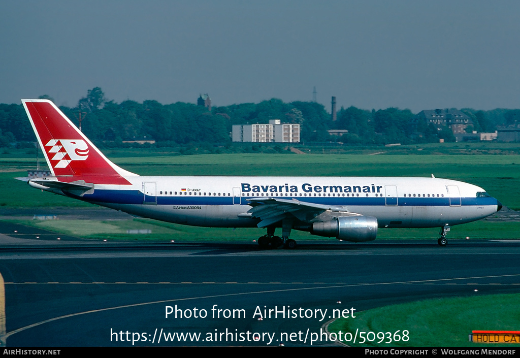 Aircraft Photo of D-AMAY | Airbus A300B4-103 | Bavaria Germanair | AirHistory.net #509368