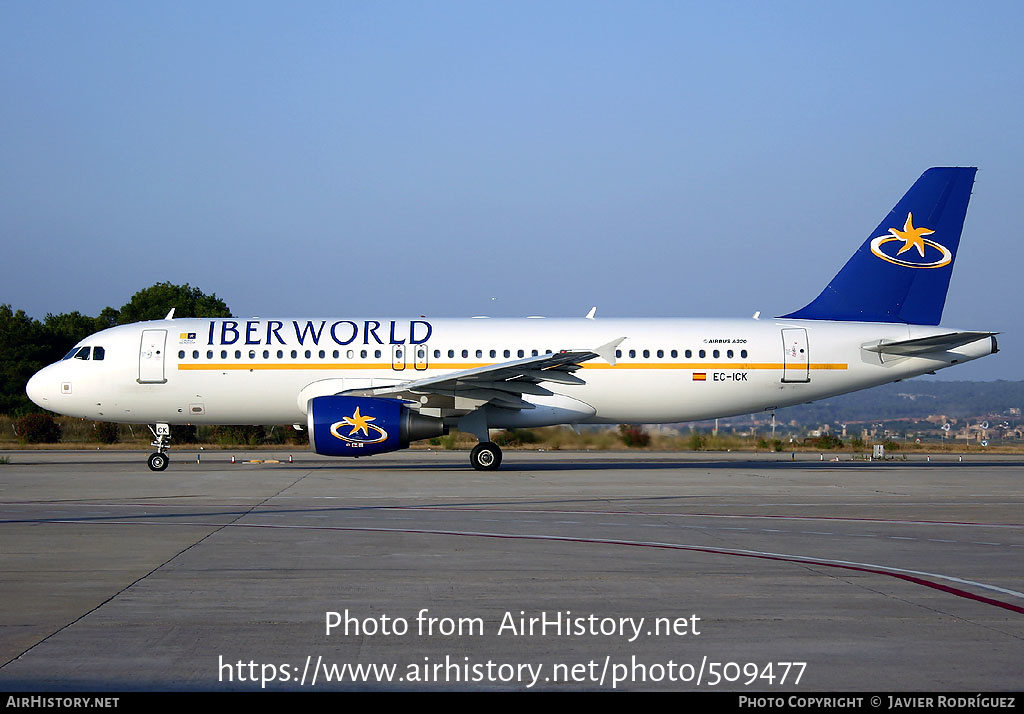 Aircraft Photo of EC-ICK | Airbus A320-214 | Iberworld Airlines | AirHistory.net #509477