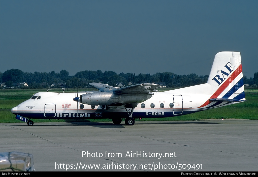 Aircraft Photo of G-BCWE | Handley Page HPR-7 Herald 206 | British Air Ferries - BAF | AirHistory.net #509491