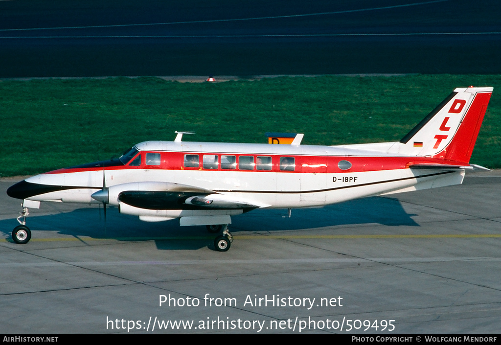 Aircraft Photo of D-IBPF | Beech 99A Airliner | DLT - Deutsche Luftverkehrsgesellschaft | AirHistory.net #509495