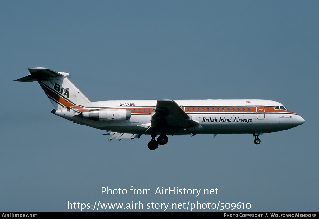 Aircraft Photo of G-AXBB | BAC 111-409AY One-Eleven | British Island Airways - BIA | AirHistory.net #509610