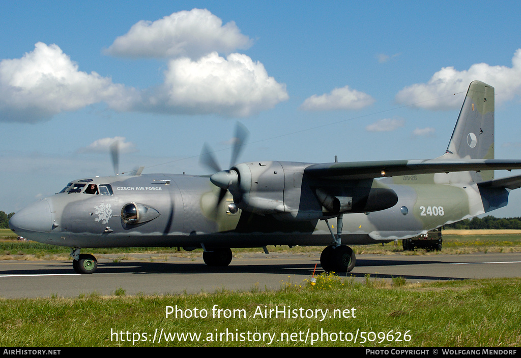 Aircraft Photo of 2408 | Antonov An-26B-100 | Czechia - Air Force | AirHistory.net #509626