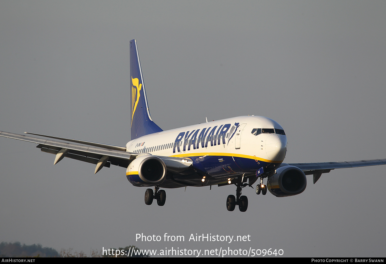 Aircraft Photo of EI-DHG | Boeing 737-8AS | Ryanair | AirHistory.net #509640