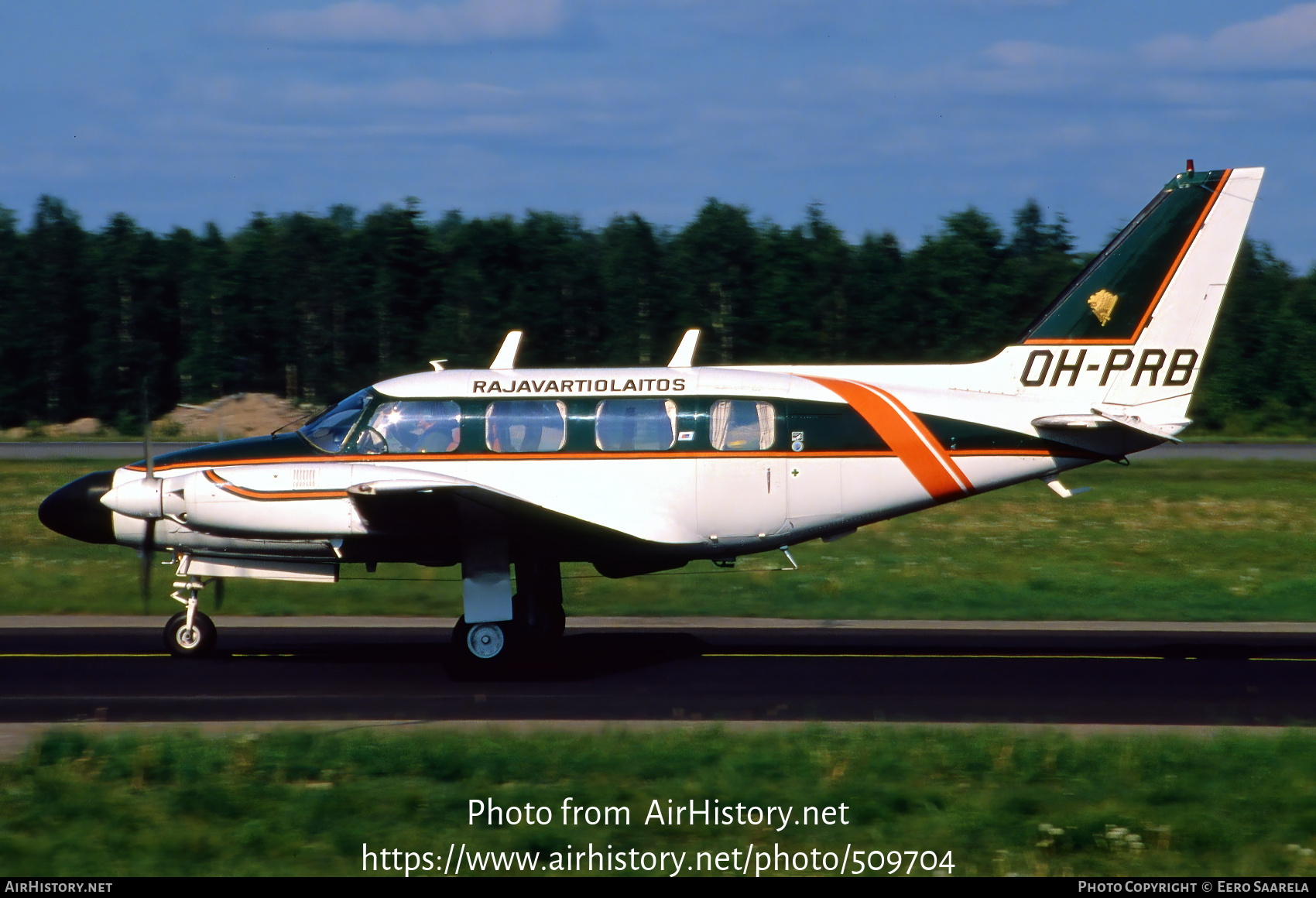 Aircraft Photo of OH-PRB | Piper PA-31-310 Navajo C | Rajavartiolaitos - Finnish Border Guard | AirHistory.net #509704