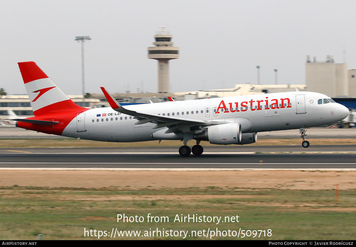 Aircraft Photo of OE-LZF | Airbus A320-214 | Austrian Airlines | AirHistory.net #509718