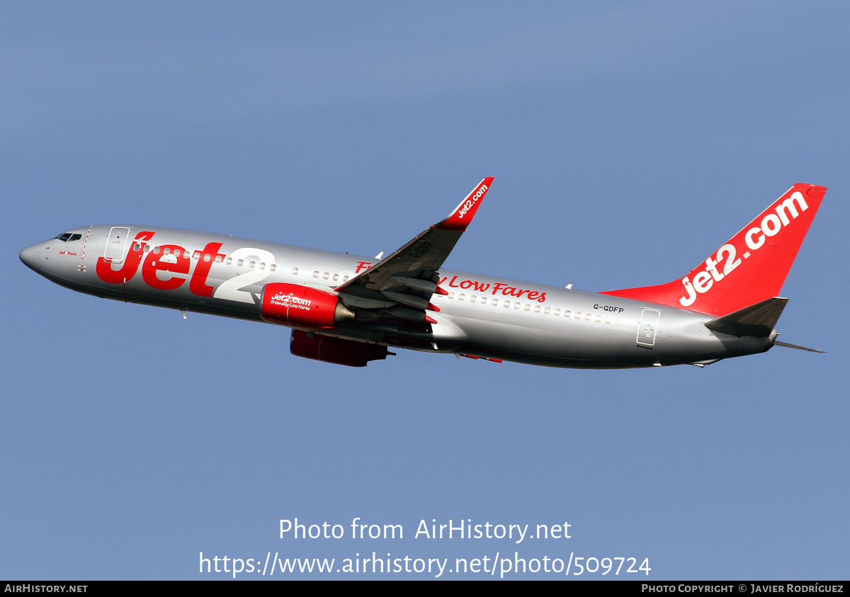 Aircraft Photo of G-GDFP | Boeing 737-8Z9 | Jet2 | AirHistory.net #509724