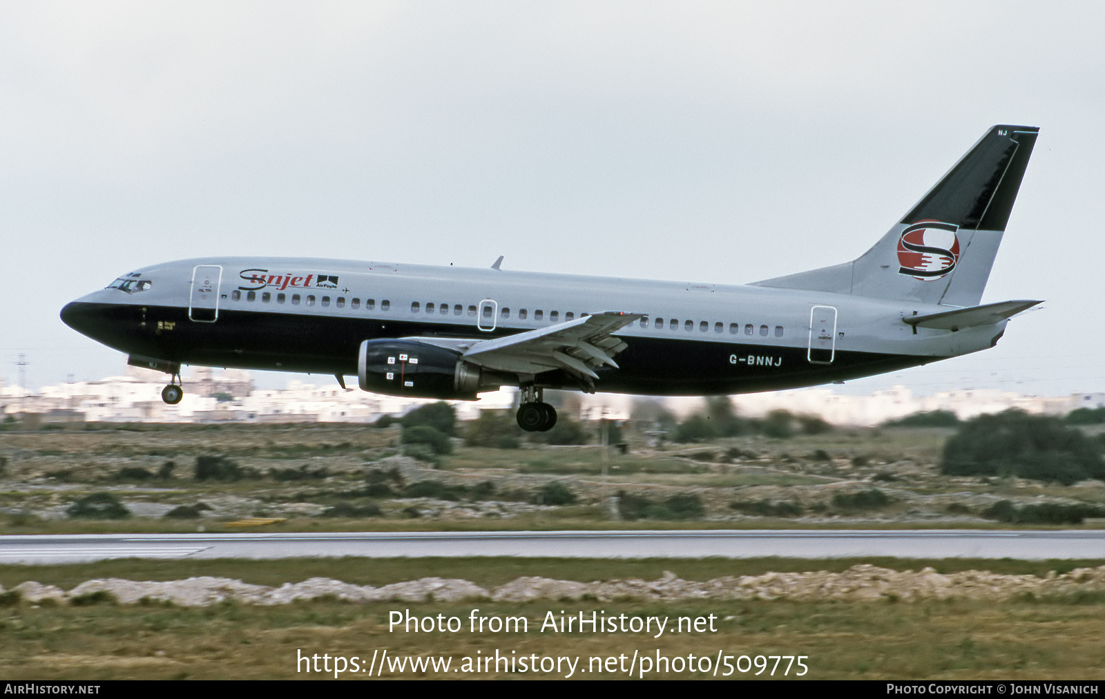 Aircraft Photo of G-BNNJ | Boeing 737-3Q8 | Sunjet | AirHistory.net #509775