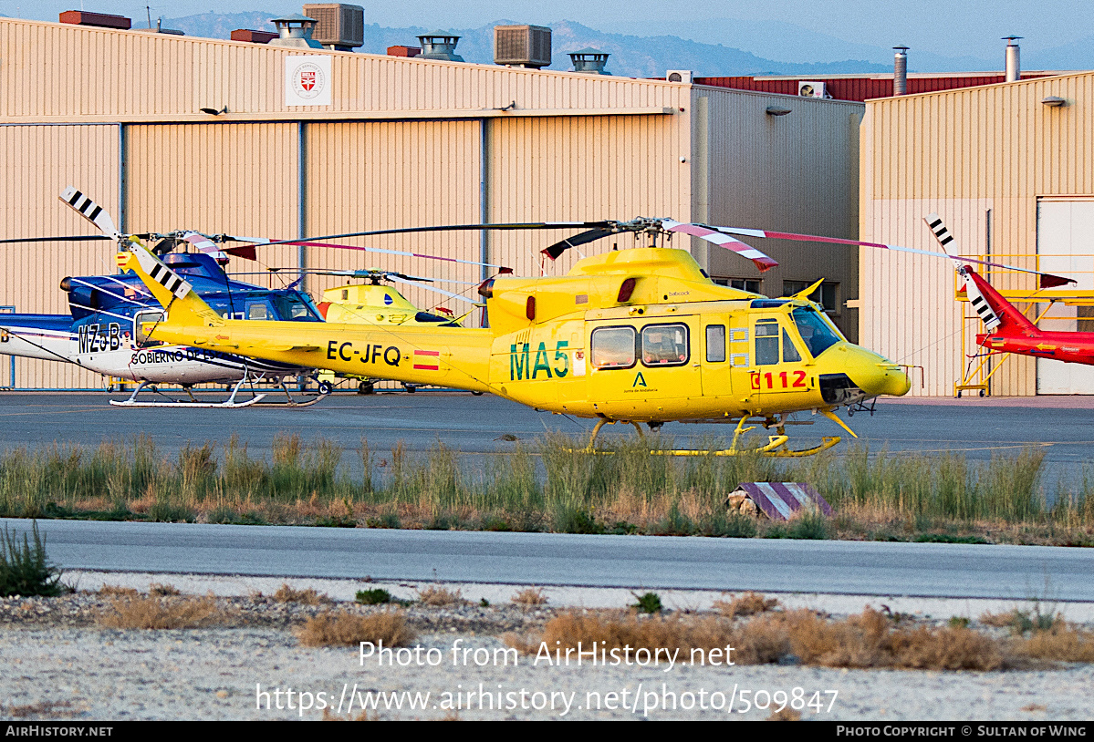 Aircraft Photo of EC-JFQ | Bell 412SP | Junta de Andalucía - Consejería de Salud | AirHistory.net #509847