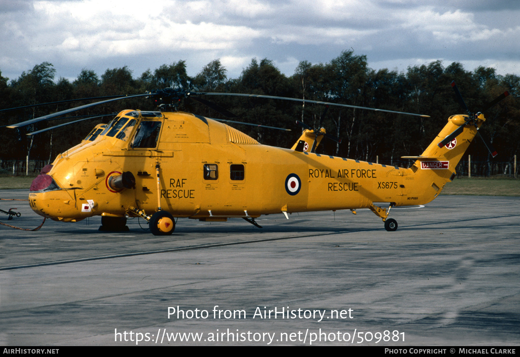 Aircraft Photo of XS675 | Westland WS-58 Wessex HC.2 | UK - Air Force | AirHistory.net #509881