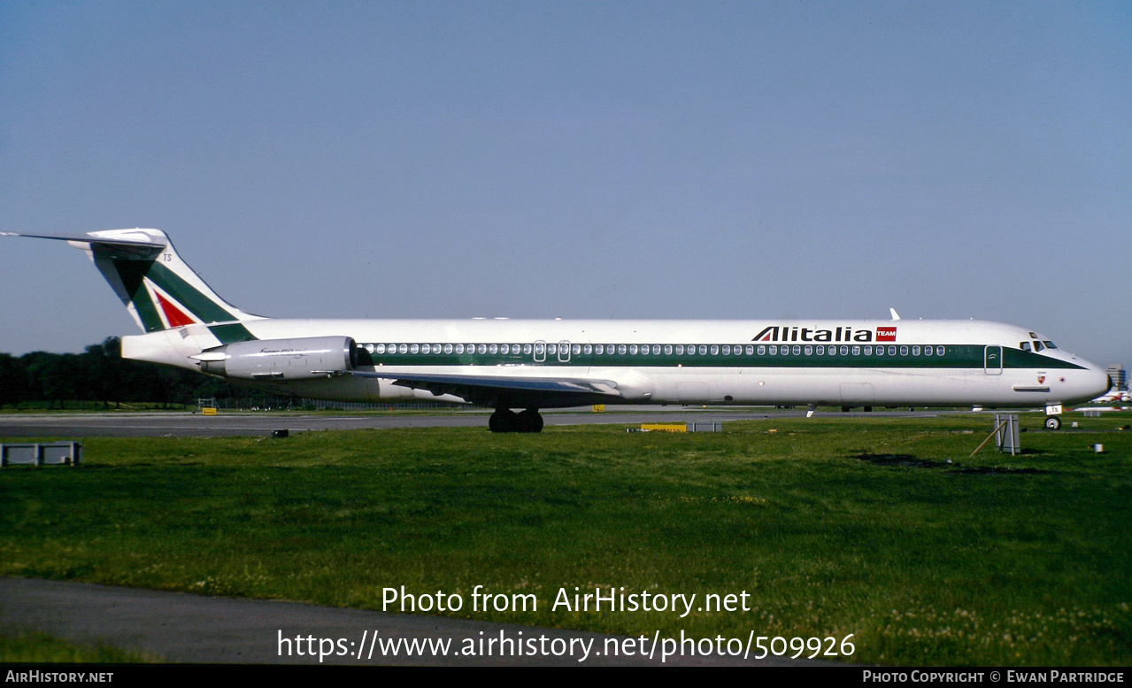 Aircraft Photo of I-DATS | McDonnell Douglas MD-82 (DC-9-82) | Alitalia | AirHistory.net #509926