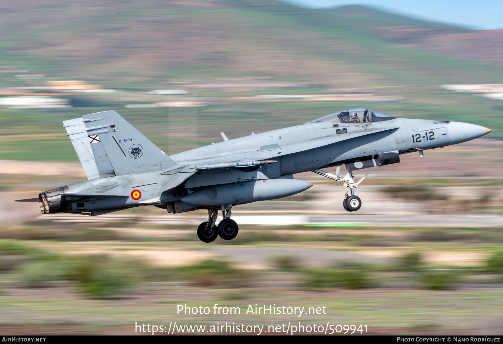 Aircraft Photo of C15-54 | McDonnell Douglas EF-18M Hornet | Spain - Air Force | AirHistory.net #509941