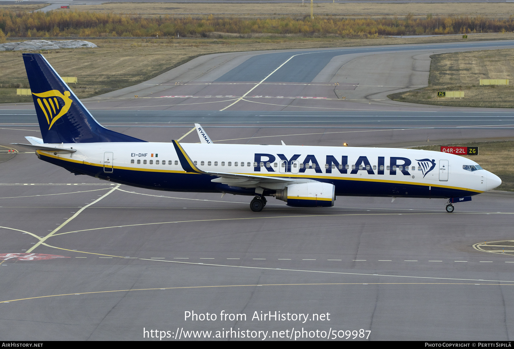 Aircraft Photo of EI-DHF | Boeing 737-8AS | Ryanair | AirHistory.net #509987