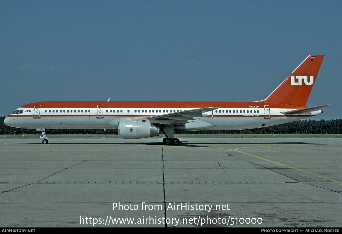 Aircraft Photo of D-AMUV | Boeing 757-2G5 | LTU - Lufttransport-Unternehmen | AirHistory.net #510000