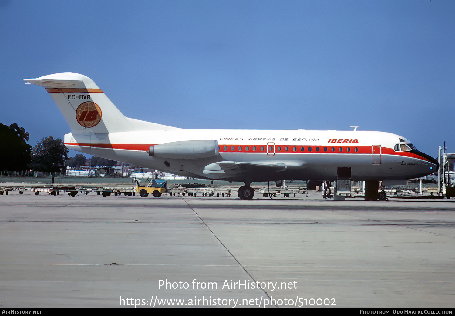 Aircraft Photo of EC-BVB | Fokker F28-1000 Fellowship | Iberia | AirHistory.net #510002