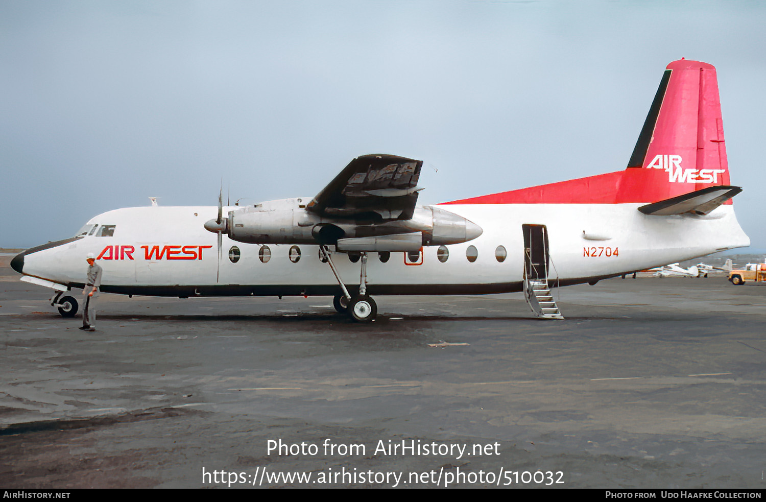 Aircraft Photo of N2704 | Fairchild F-27 | Air West | AirHistory.net #510032