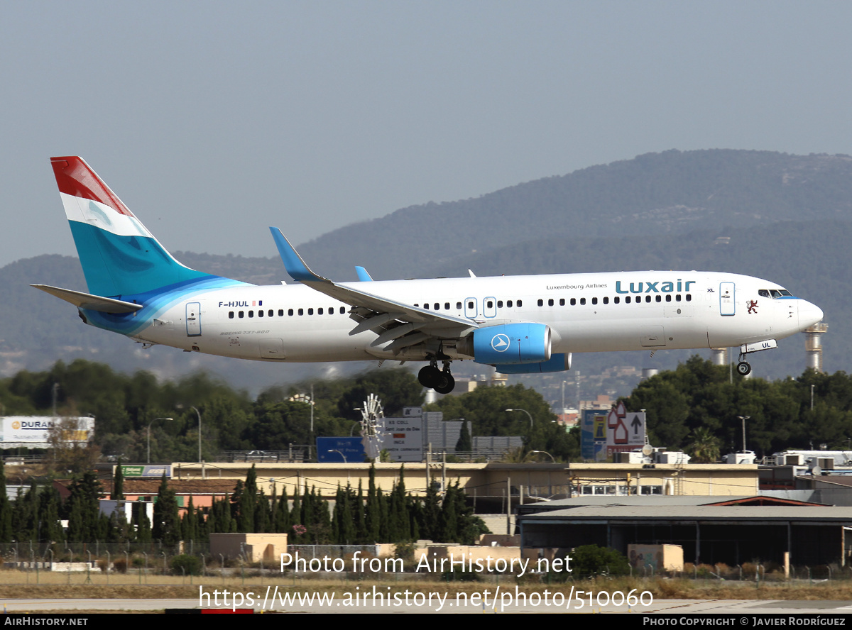 Aircraft Photo of F-HJUL | Boeing 737-8Q8 | Luxair | AirHistory.net #510060