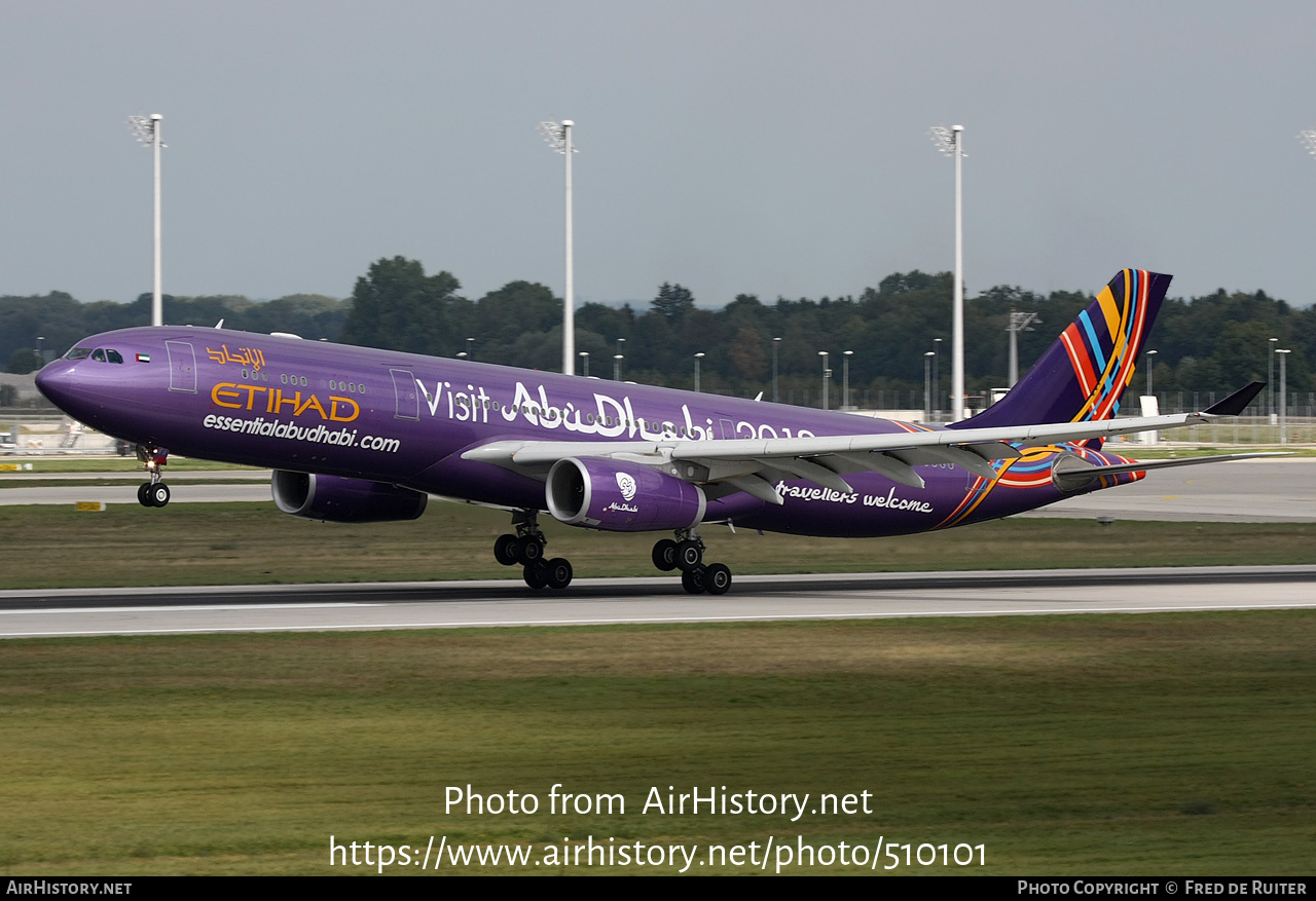 Aircraft Photo of A6-AFA | Airbus A330-343E | Etihad Airways | AirHistory.net #510101