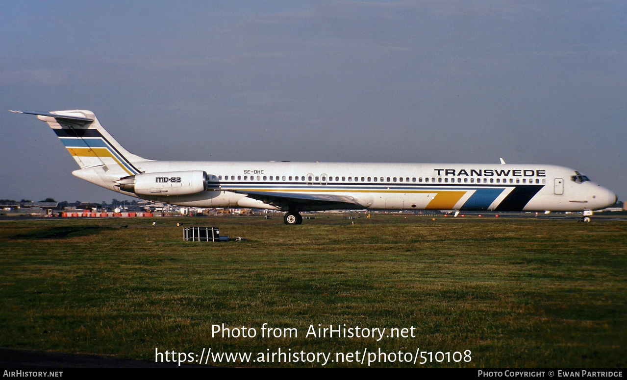 Aircraft Photo of SE-DHC | McDonnell Douglas MD-83 (DC-9-83) | Transwede Airways | AirHistory.net #510108