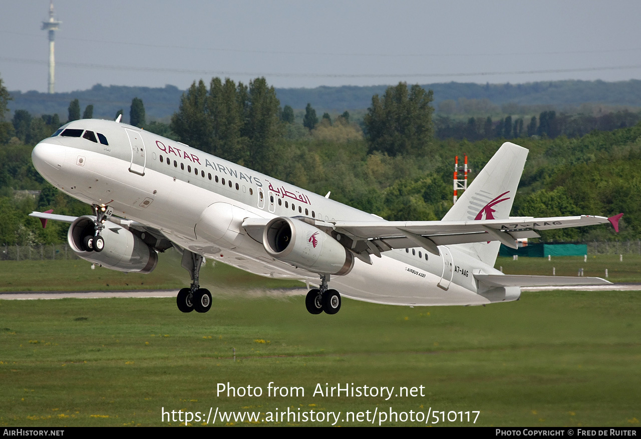 Aircraft Photo of A7-AAG | Airbus A320-232 | Qatar Airways | AirHistory.net #510117