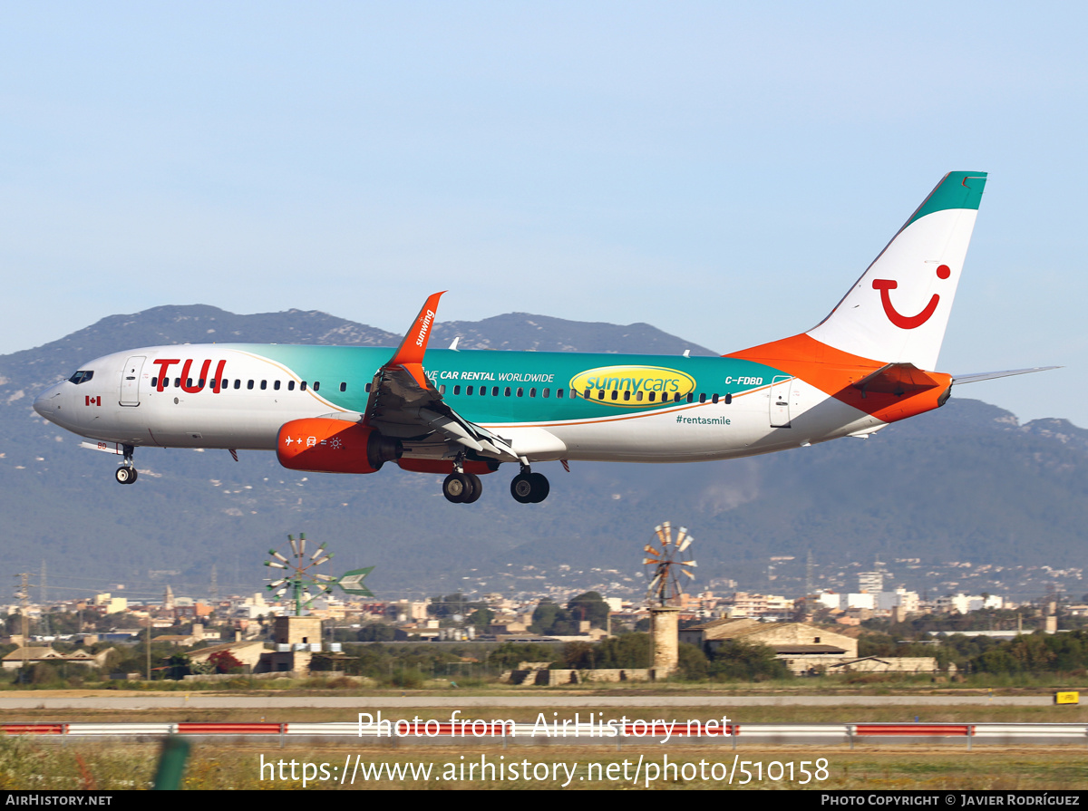 Aircraft Photo of C-FDBD | Boeing 737-8Q8 | TUI | AirHistory.net #510158