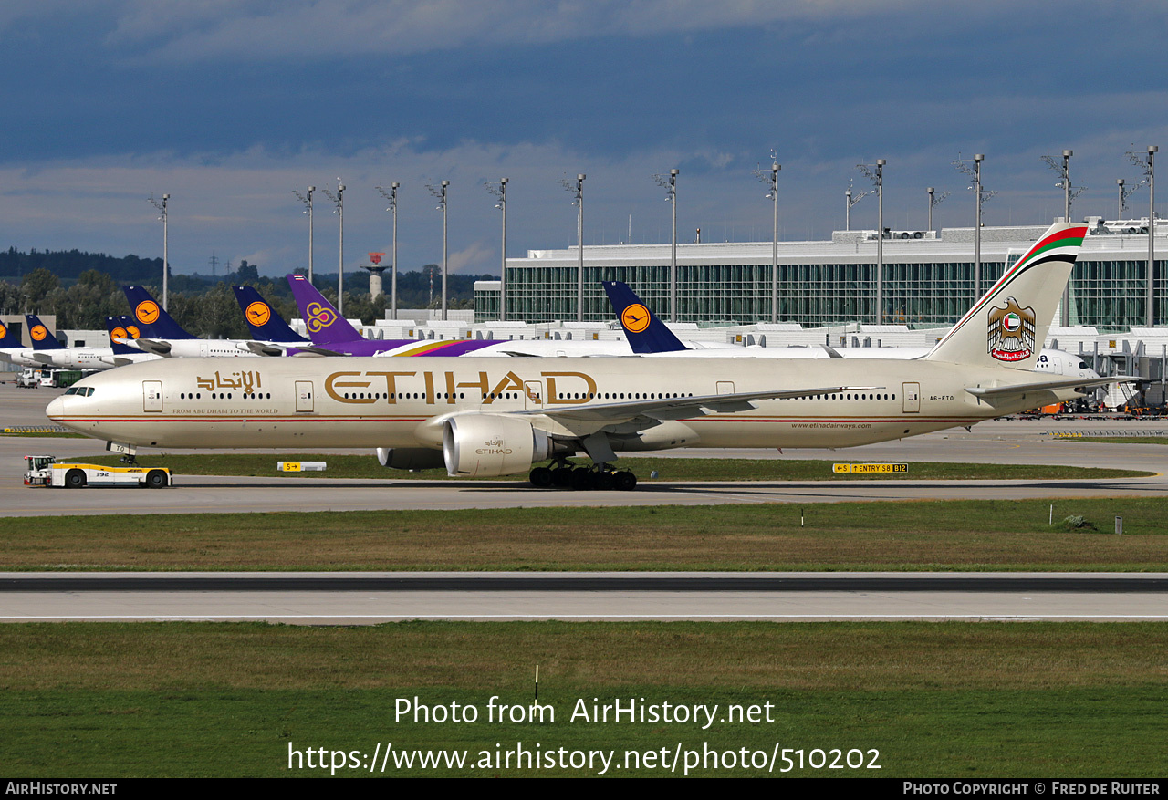 Aircraft Photo of A6-ETO | Boeing 777-3FX/ER | Etihad Airways | AirHistory.net #510202