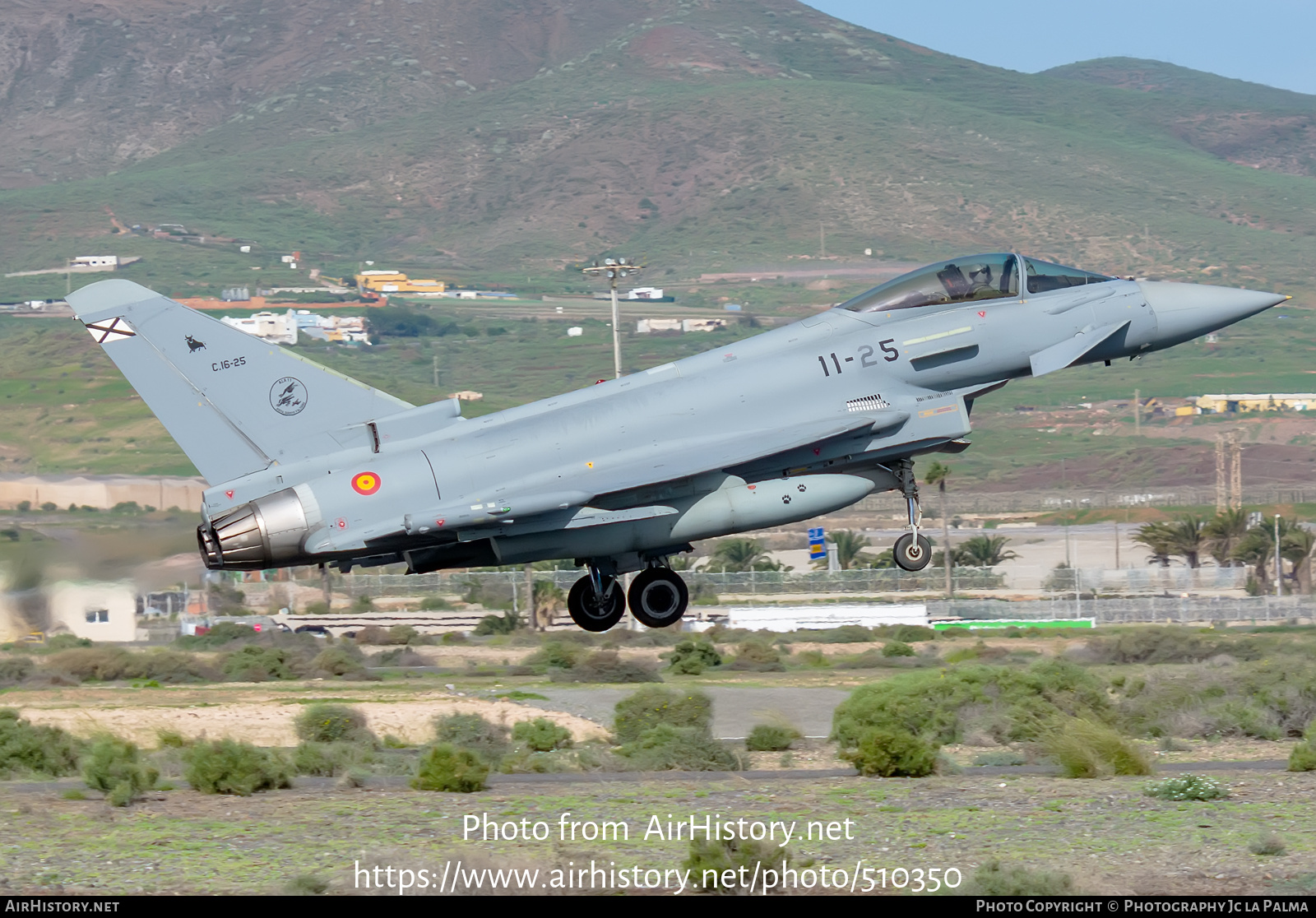 Aircraft Photo of C16-25 | Eurofighter EF-2000 Typhoon S | Spain - Air Force | AirHistory.net #510350