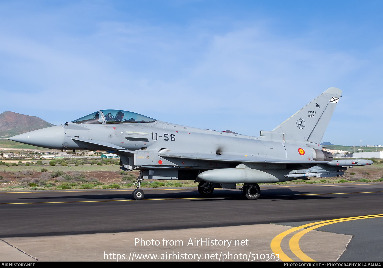 Aircraft Photo of C.16-56 | Eurofighter EF-2000 Typhoon | Spain - Air Force | AirHistory.net #510363