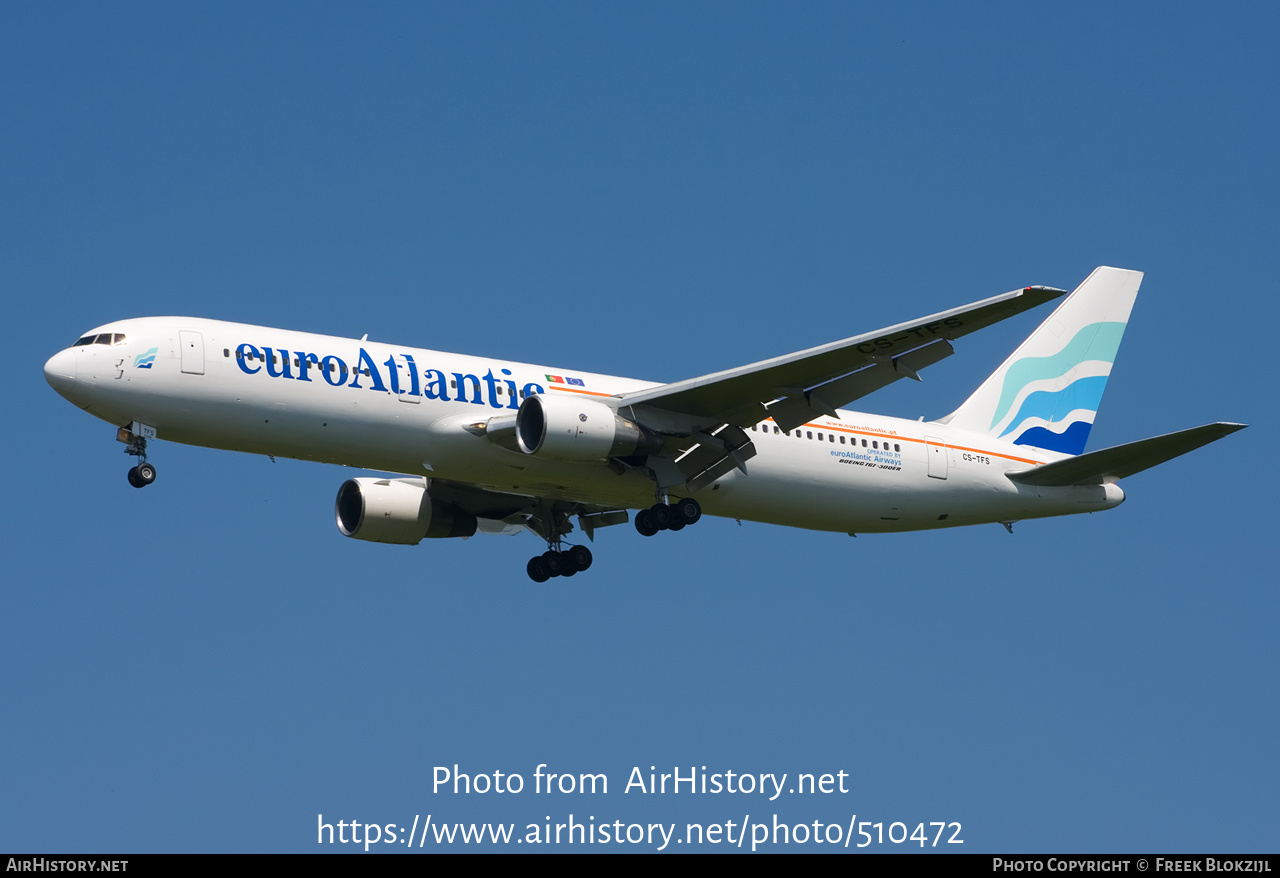 Aircraft Photo of CS-TFS | Boeing 767-3Y0/ER | Euro Atlantic Airways | AirHistory.net #510472