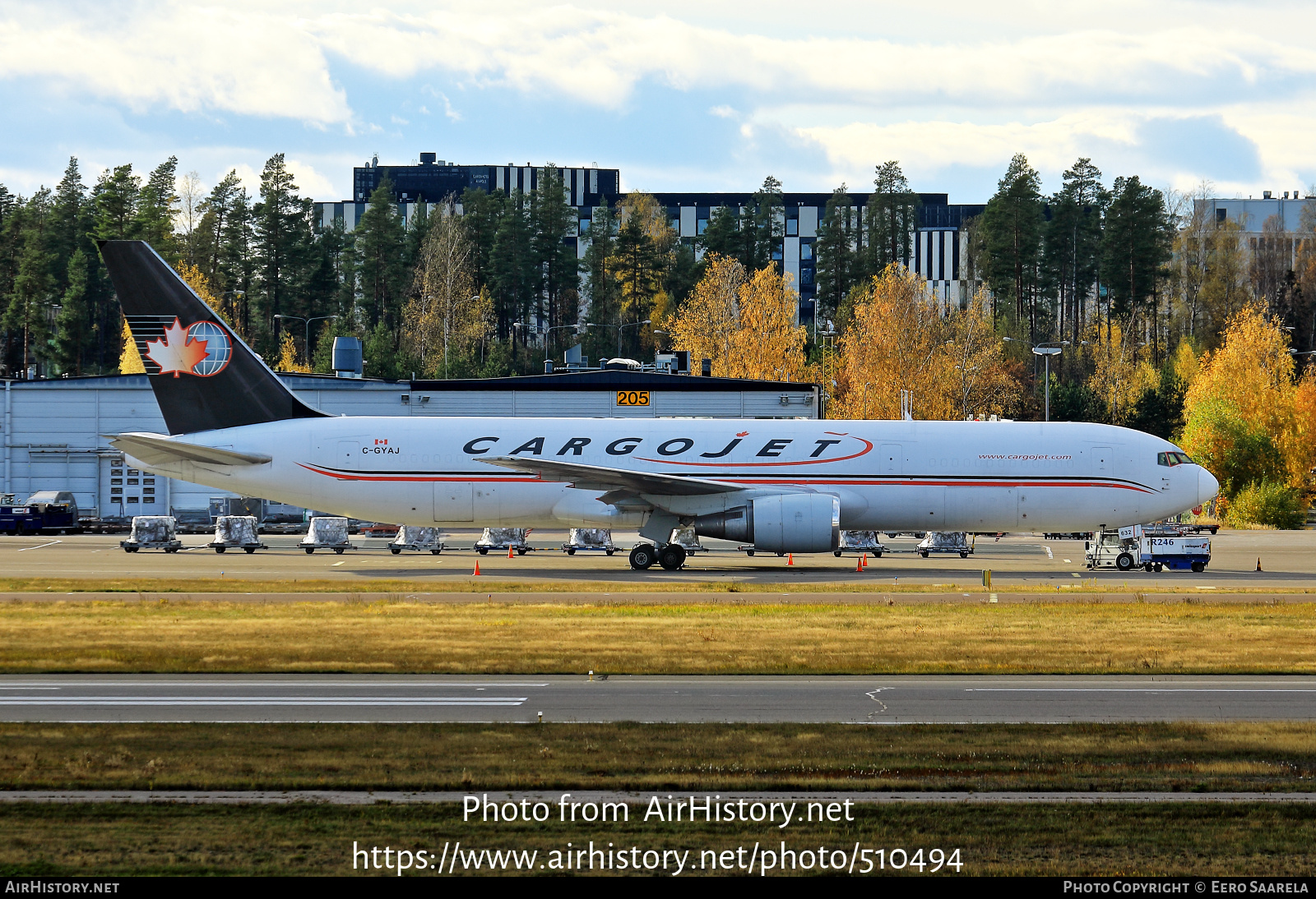 Aircraft Photo of C-GYAJ | Boeing 767-35E/ER(BCF) | Cargojet | AirHistory.net #510494