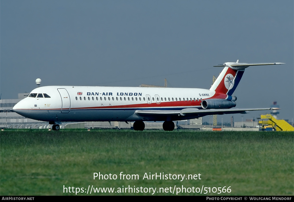 Aircraft Photo of G-AWWX | BAC 111-509EW One-Eleven | Dan-Air London | AirHistory.net #510566