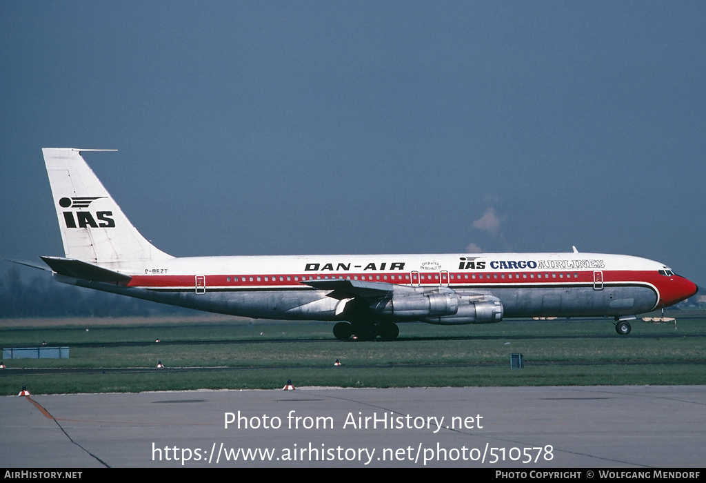 Aircraft Photo of G-BEZT | Boeing 707-321C | IAS Cargo Airlines - International Aviation Services | AirHistory.net #510578