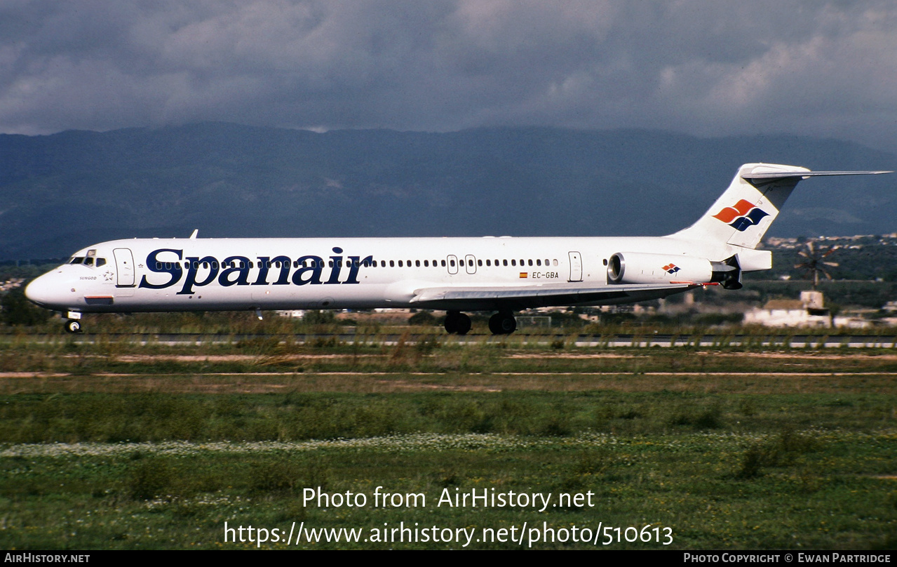 Aircraft Photo of EC-GBA | McDonnell Douglas MD-83 (DC-9-83) | Spanair | AirHistory.net #510613