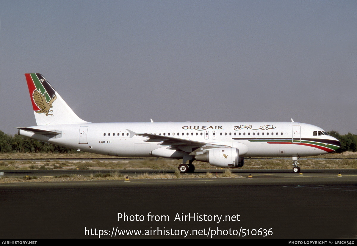 Aircraft Photo of A4O-EH | Airbus A320-212 | Gulf Air | AirHistory.net #510636