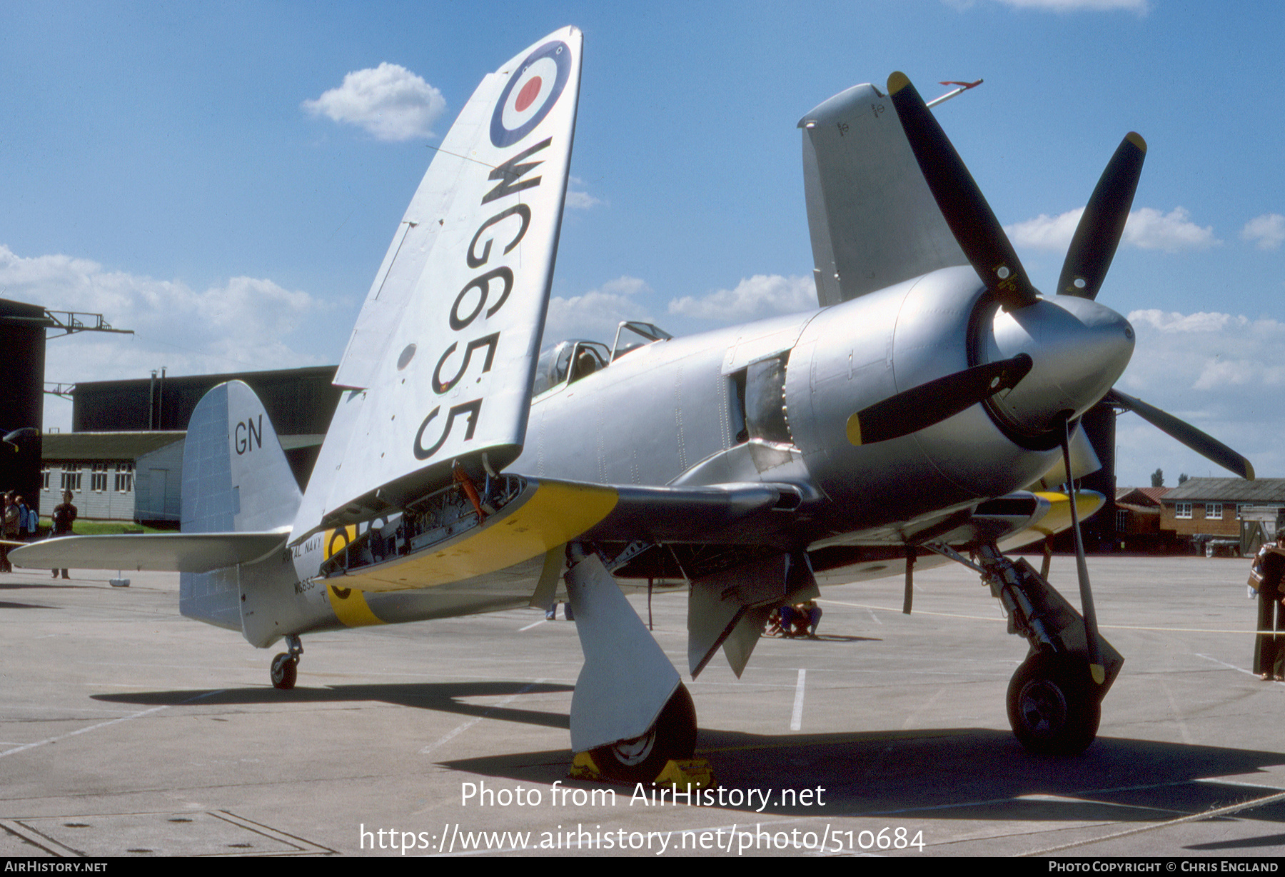 Aircraft Photo of WG655 | Hawker Sea Fury T20S | UK - Navy | AirHistory.net #510684